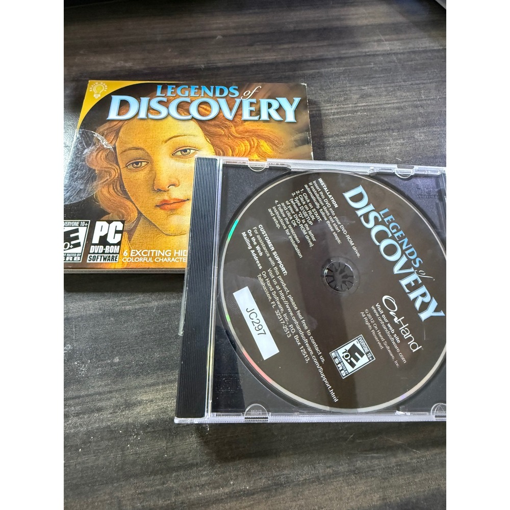 Legends of Discovery PC DVD-ROM 6 Hidden Object Games OnHand Software 2012 JC297